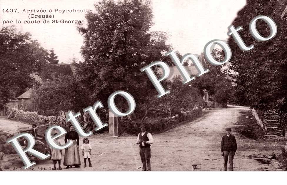 arrivée par la route de Saint-Georges