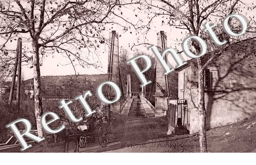 Le pont suspendu sur la Cèze