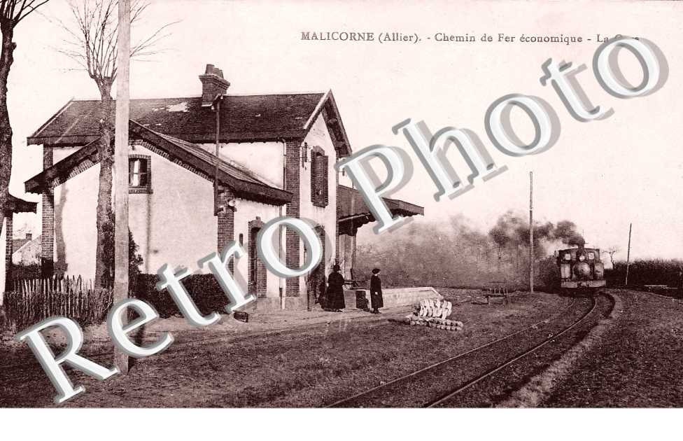 chemin de fer économique. La gare