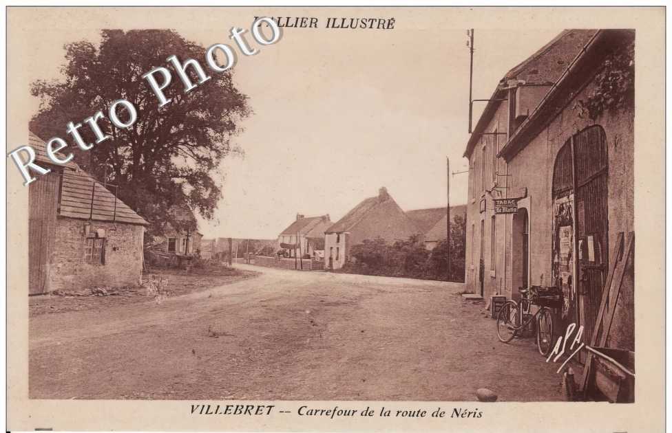 carrefour de la route de Néris