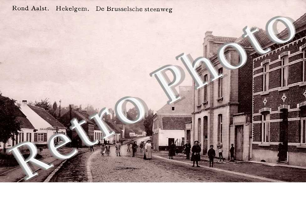 Rond Aalst. Hekelgem. De Brusselsche steenweg
