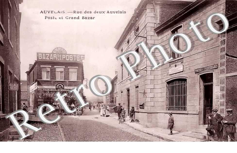 rue des deux Auvelais. Poste et Grand Bazar
