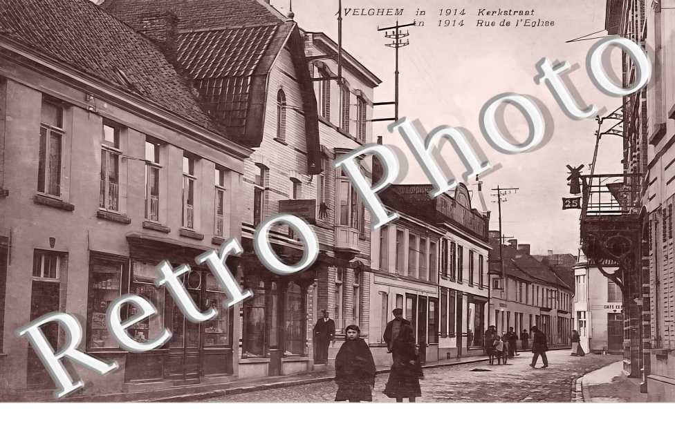 rue de l&#039;église en 1914