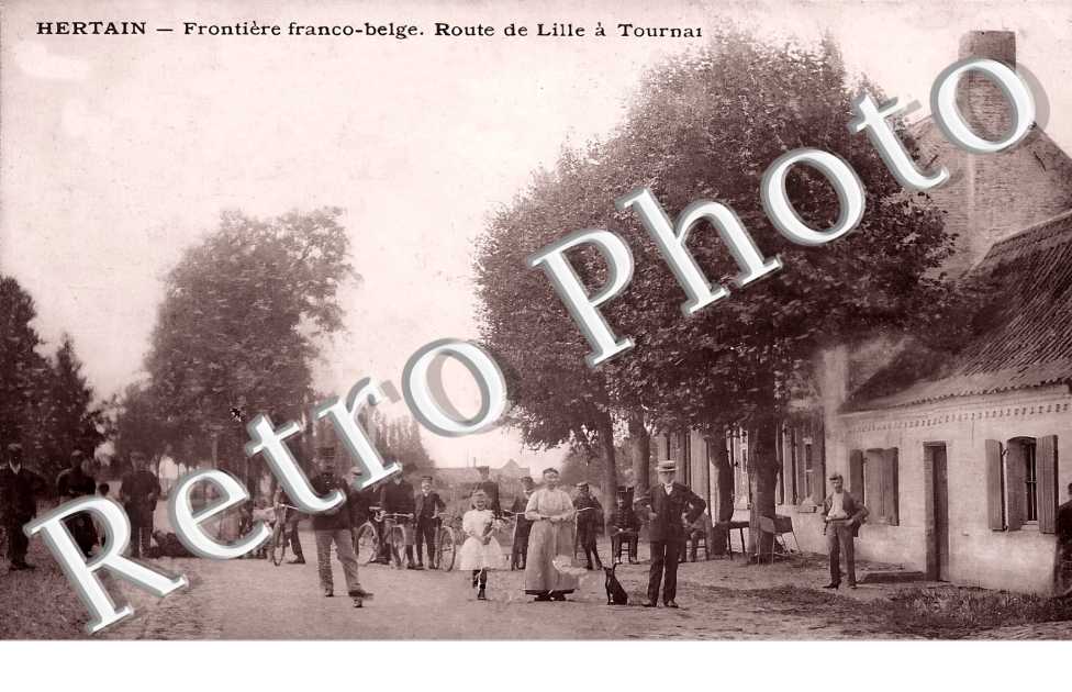 Frontière franco-belge. Route de Lille à Tournai