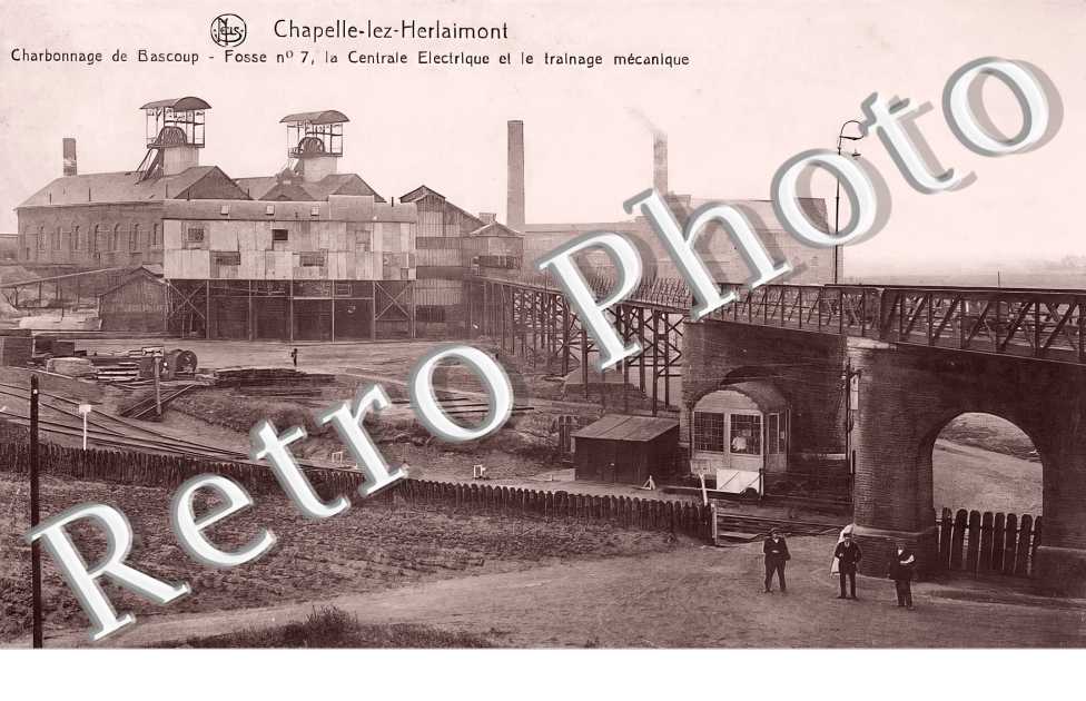 Chabonnage de Bascoup. Fosse n°7, la centrale électrique et le trainage mécanique