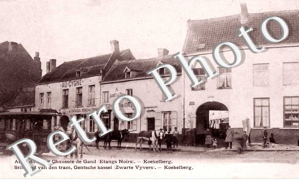 arrêt du tram, chaussée de Gand (Etangs Noirs)