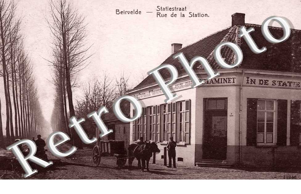 Beirvelde. Rue de la station