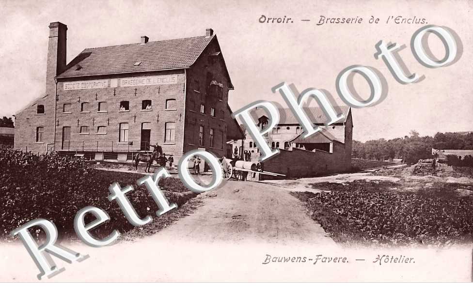 Brasserie de l&#039;Enclus. Bauwens-Favere. Hôtelier