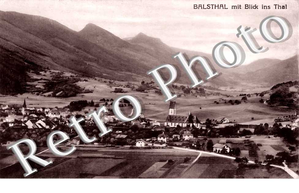 Balsthal mit blick ins Thal