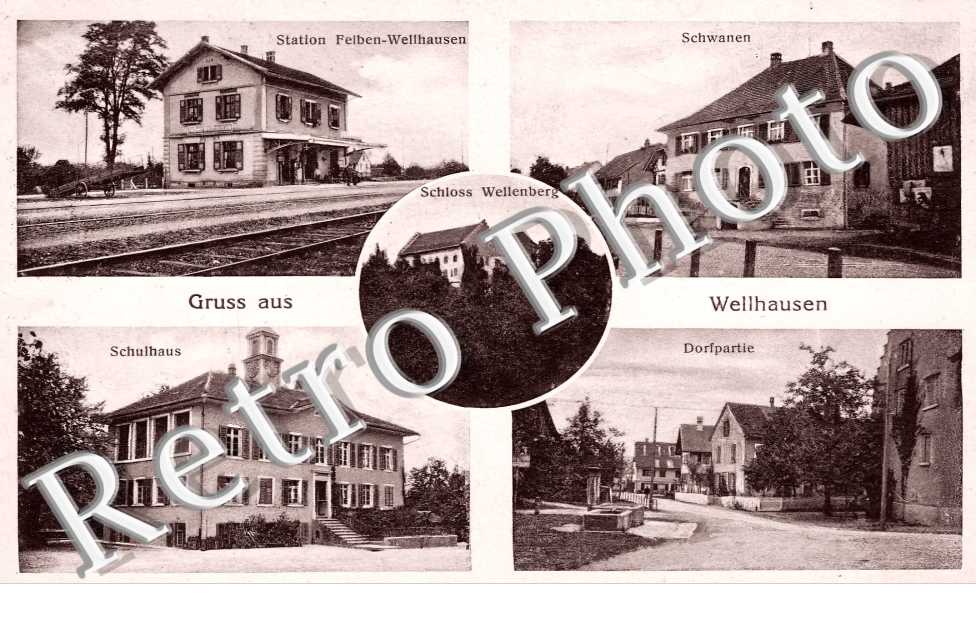 Station Felben-Wellhausen. Schloss Wellenberg