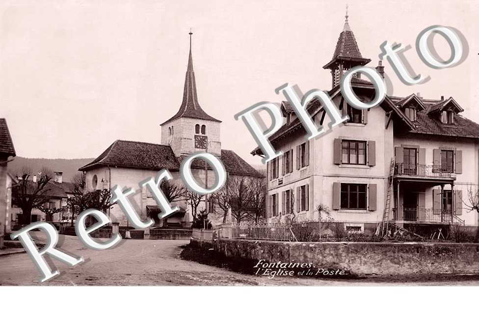 l'église et la poste