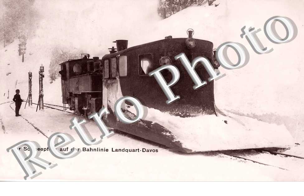 Der Schneepflug auf der Bahnlinie Landquart-Davos