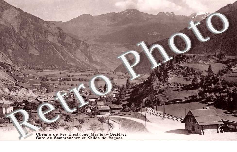 Gare de Sembrancher et vallée de Bagnes