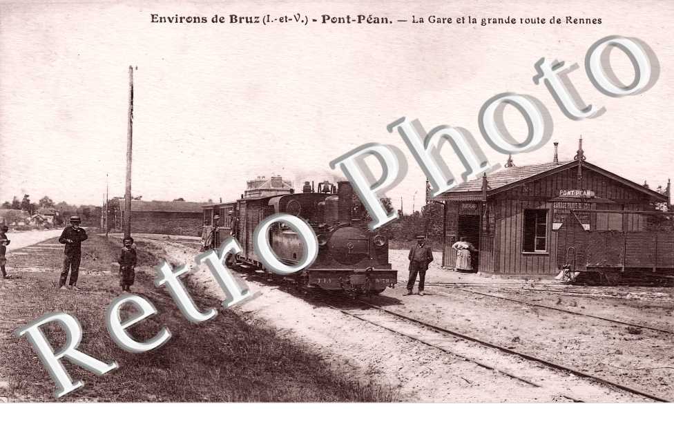 la gare et la grande route de Rennes