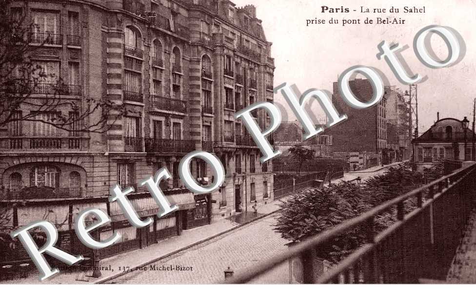 la rue du Sahel prise du pont de Bel-Air