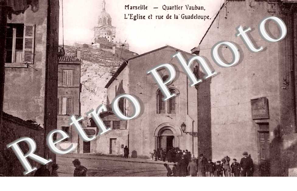 Quartier Vauban. L'église et rue de la Guadeloupe