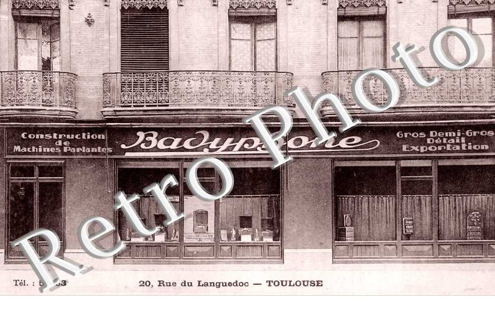 Badyphone - 20 , Rue du Languedoc. Construction de Machines Parlantes