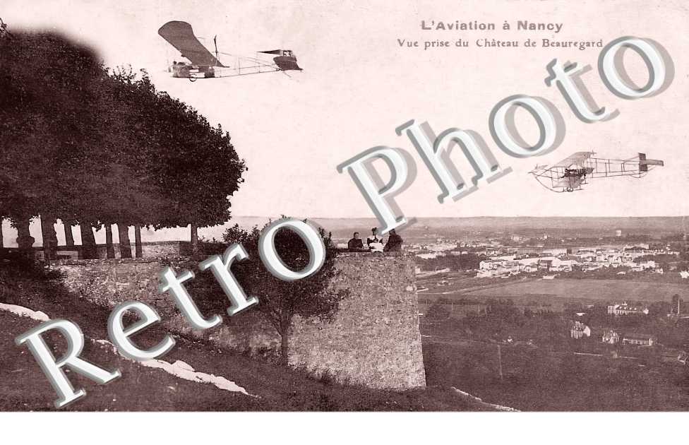 L'aviation à Nancy. Vue prise du Château bde Beauregard.