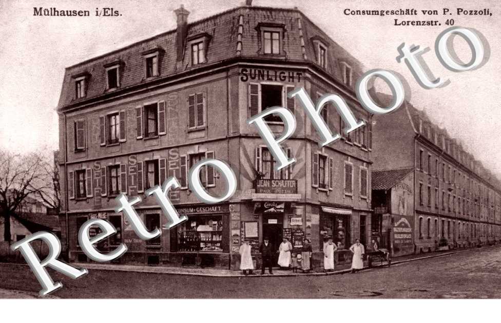 rue Laurent. Consumgeschaft von P. Pozzoli