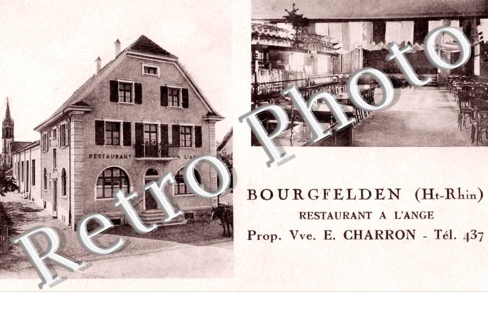 BOURGFELDEN. Restaurant à l'Ange. Prop. Vve. E. Charron