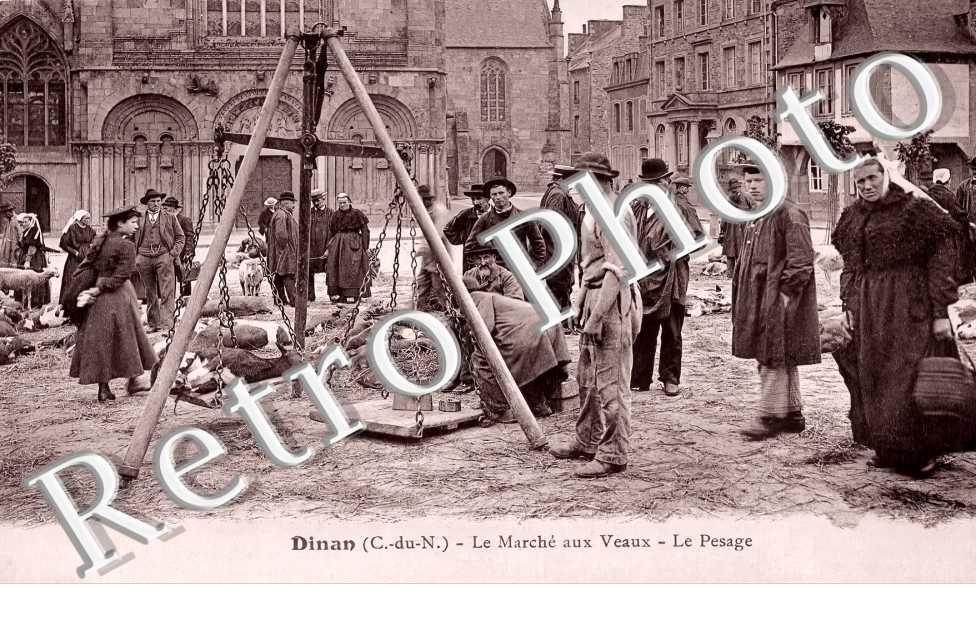 Le marché aux Veaux. Le pesage