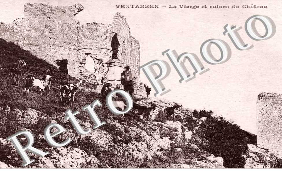 la Vierge et ruines du Château