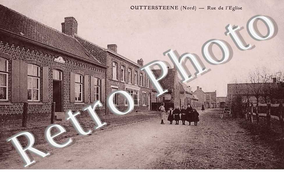 OUTTERSTEENE. Rue de l&#039;église