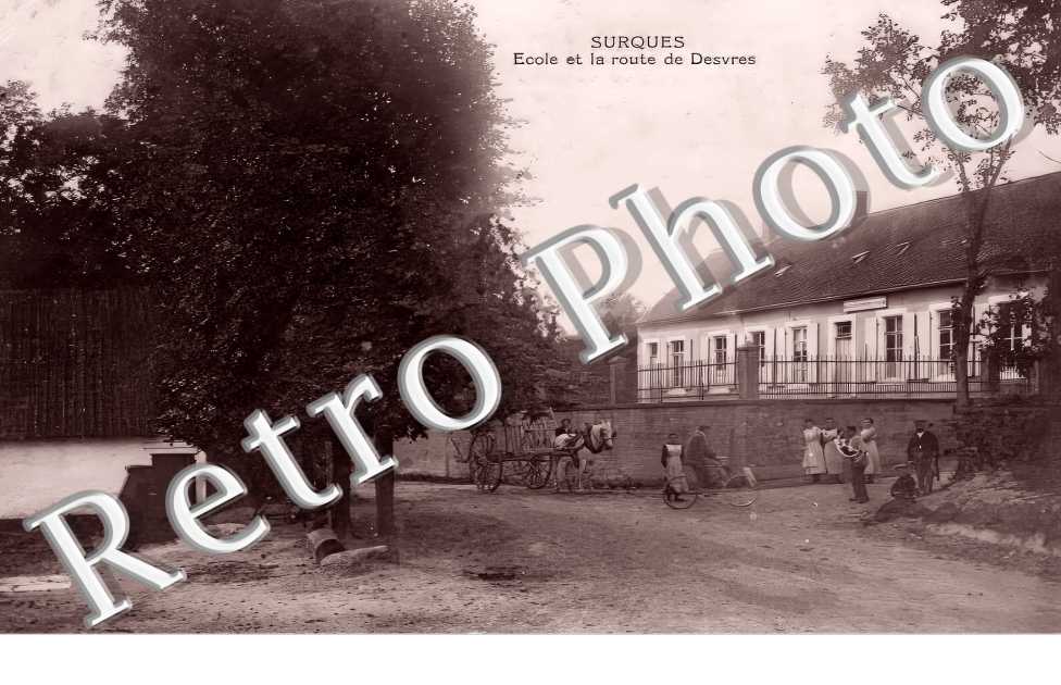 école et la route de Desvres