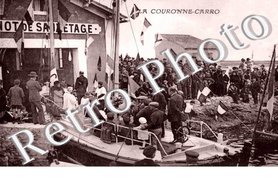 la Couronne-Carro. Le canot de sauvetage