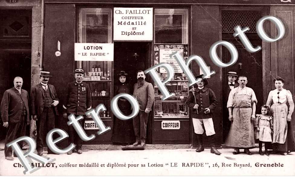 Ch. Faillot, coiffeur médaillé et diplômé pour sa lotion " Le Rapide " 16 rue Bayard