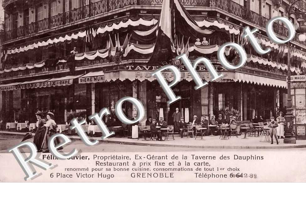 Félix Bouvier. taverne Restaurant. 6 place Victor Hugo