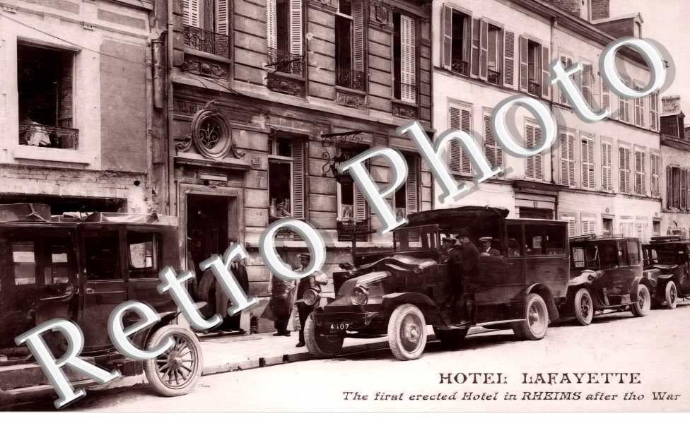Hotel Lafayette. The first erected Hotel in Rheims after the war