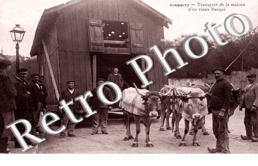 transport de la maison d&#039;un vieux basque