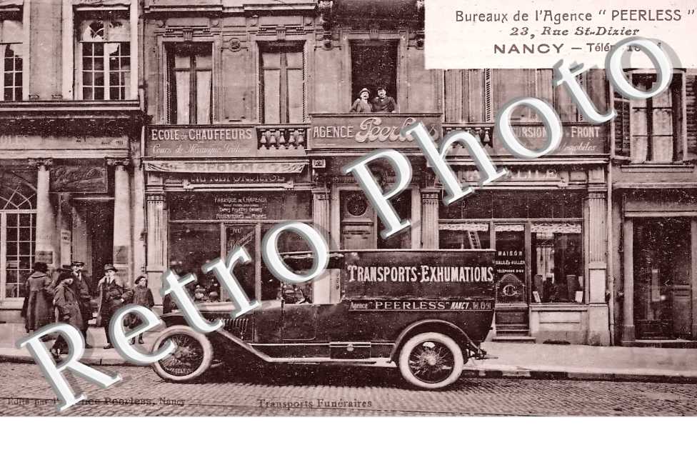 Bureaux de l&#039;agence " Peerless " 23 rue Saint-Dizier. Ecole de chauffeurs