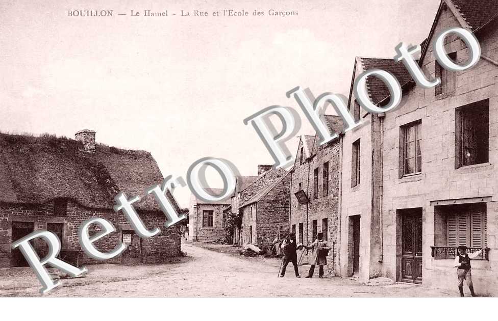 Le Hamel. La rue et l&#039;école des garçons