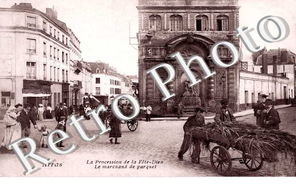 la procession de la Fête-Dieu. Le marchand de parquet