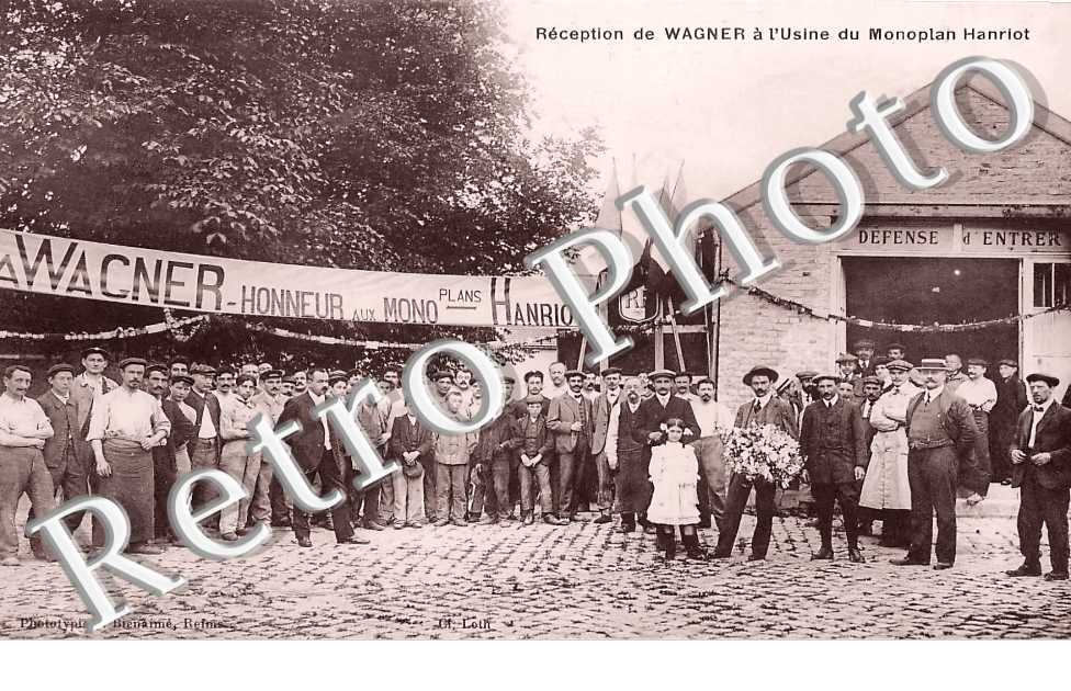 Reception de Wagner à l'usine du Monoplan Hanriot