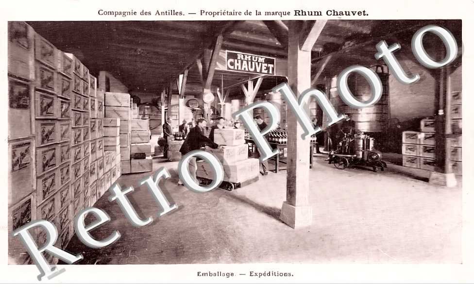 Rhum Chauvet. Emballage Expéditions