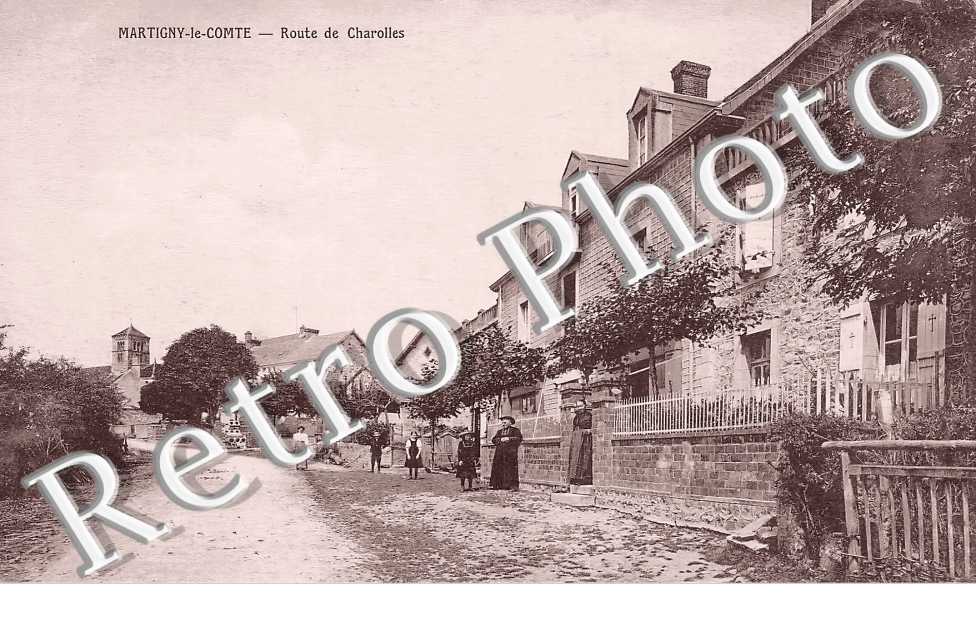 route de Charolles vers l&#039;église
