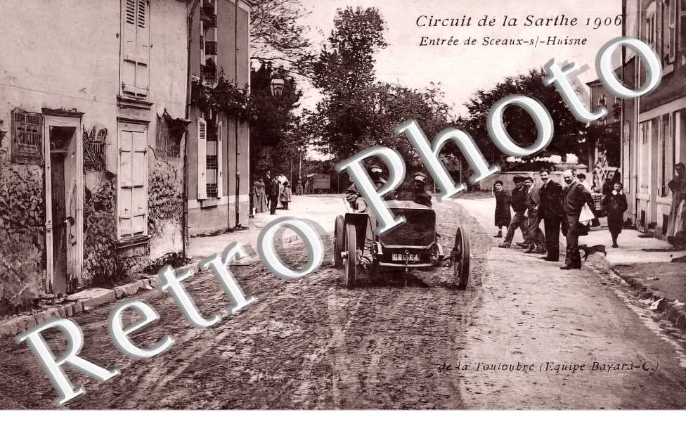 Circuit de la Sarthe 1906. Entrée de Sceaux