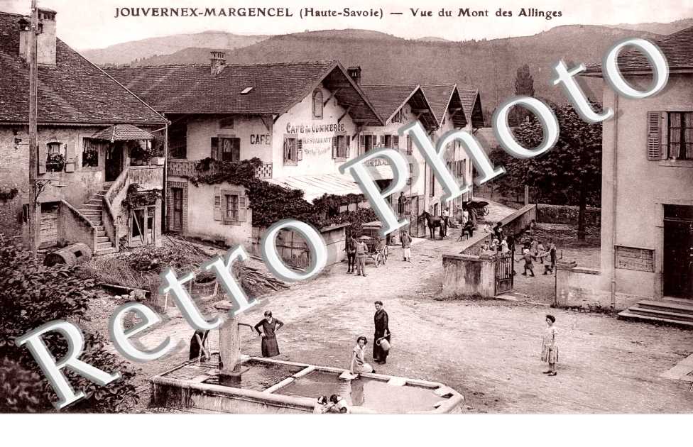 JOUVERNEX-MARGENCEL. vue du Mont des Allinges