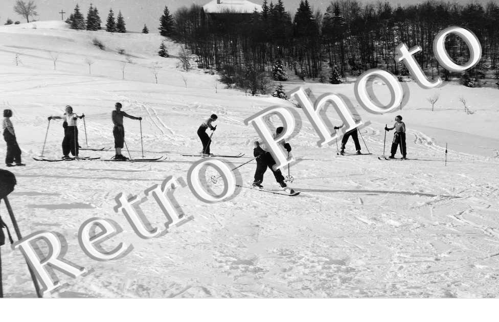 sur les pistes de ski
