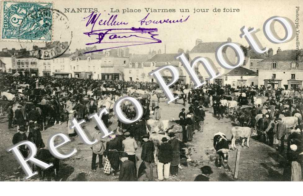 LA PLACE VIARMES UN JOUR DE FOIRE