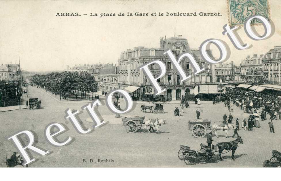 la Place de la Gare et le boulevard Carnot