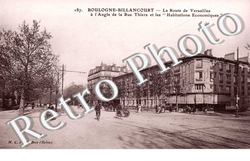 La Route de Versailles, Rue Thiers et les Habitations Economiques