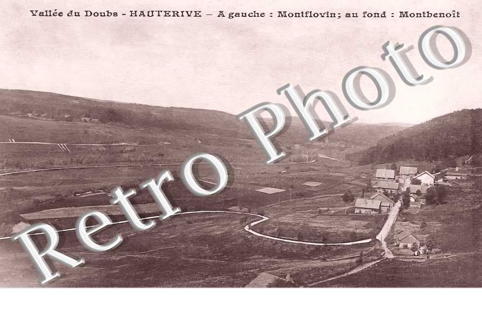A gauche : Montflovin; au fond : Montbenoit
