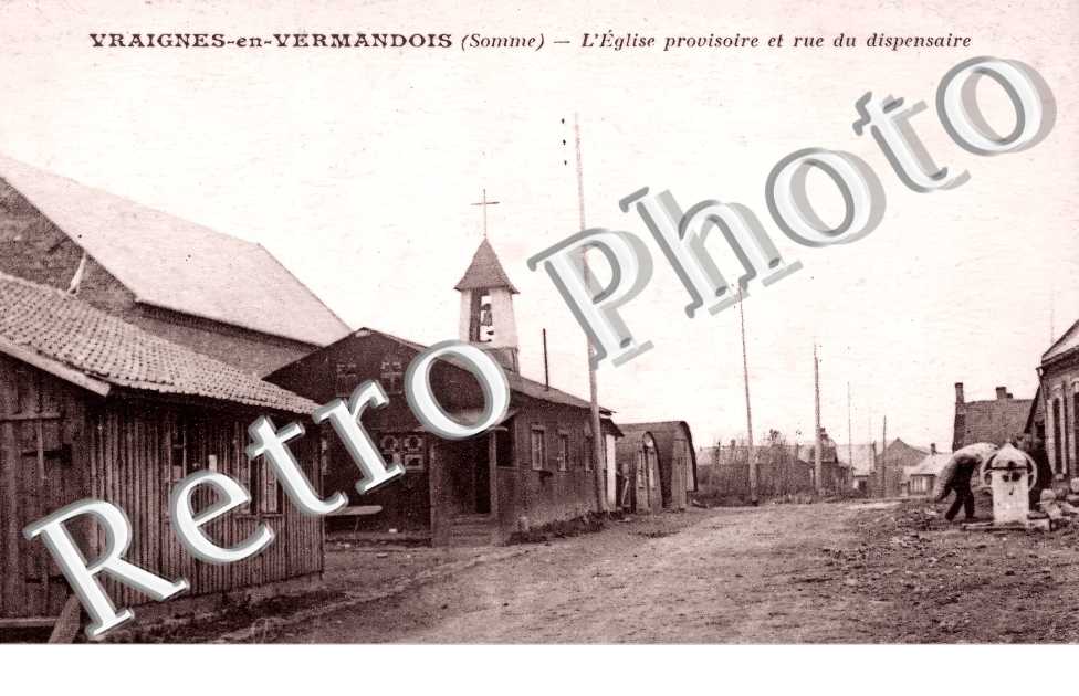 l&#039;église provisoire et rue du dispensaire