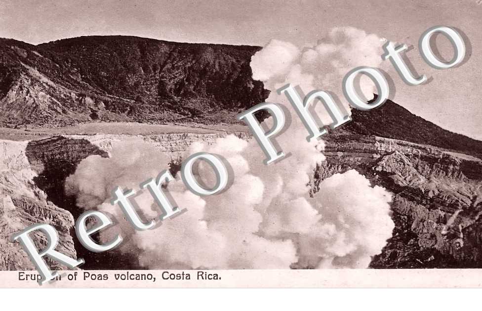 eruption of Poas volcano