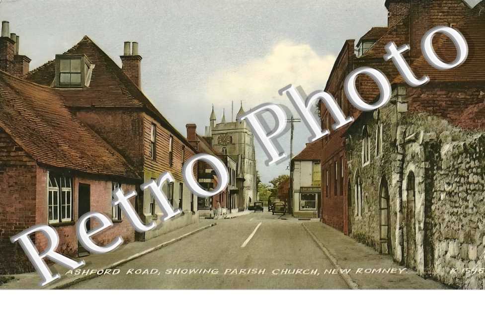 Ashford Road, showing Parish Churche