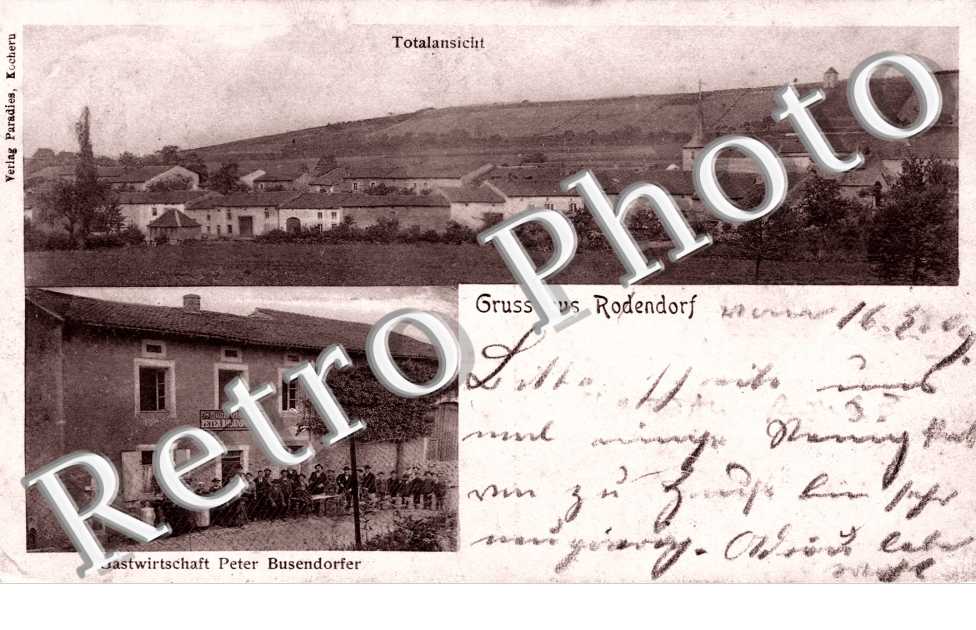 Gruss aus Rodendorf (Rothendorf). Gastwirtschaft Peter Busendorfer